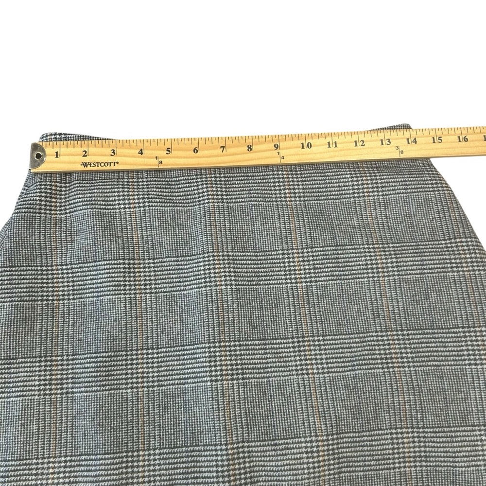 Wilfred aritzia Plaid Mini Skirt Wool Cashmere Preppy Schoolcore 8 runs like 6 - Picture 7 of 11